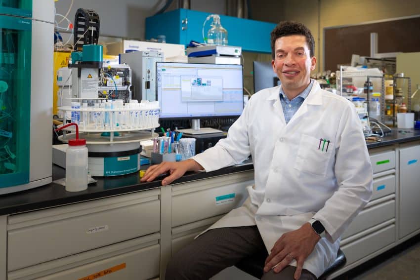 Person in lab