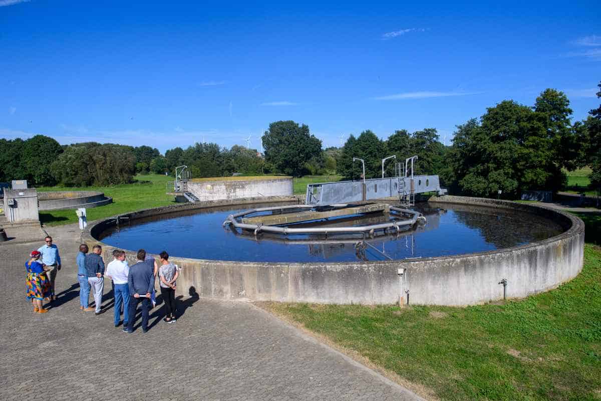 A Namibian waste-water delegation in Germany, (Photo: Klaus-Dietmar Gabbert/dpa (Photo by Klaus-Dietmar Gabbert/picture alliance via Getty Images)