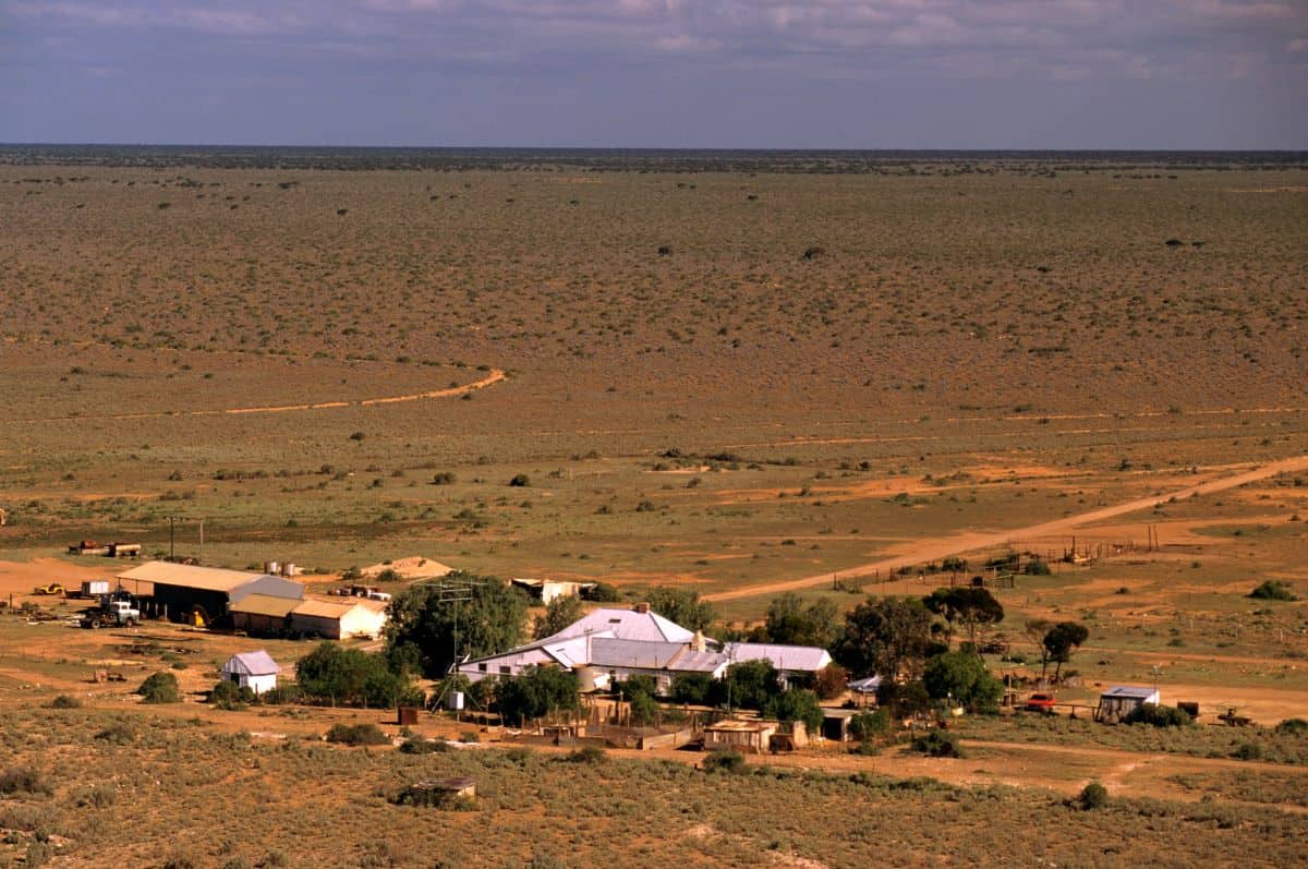 Outback Mundrabilla Station, established in 1872, the first sheep station on the Nullarbor Plain. Nullarbor Plain, Western Australia, Australia. (Photo by: Auscape/Universal Images Group via Getty Images)