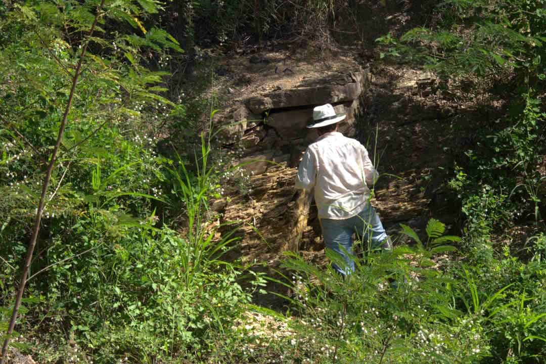 Geology field work in brazil jungle