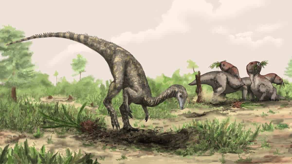 Illustration of early dinosaur