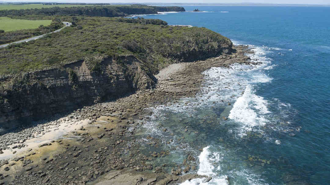 Coastline cliffs in victoria