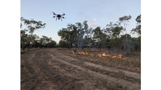 The hybrid 2-stroke engine drone will be adapted to deliver medical supplies on the battlefield.