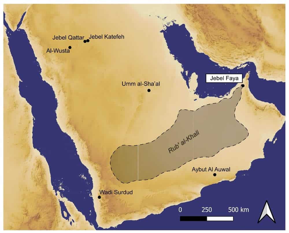 Map of arabian peninsula