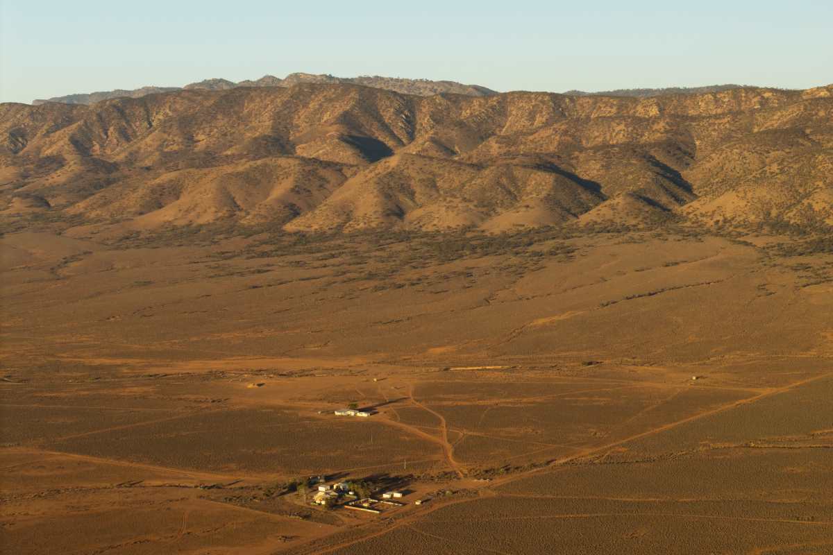 The Flinders Ranges in South Australia's mid north. The so called "driest state on the driest continent" experienced below average rainfall in 2024, affecting the environment. (Photo by Brook Mitchell/Getty Images)