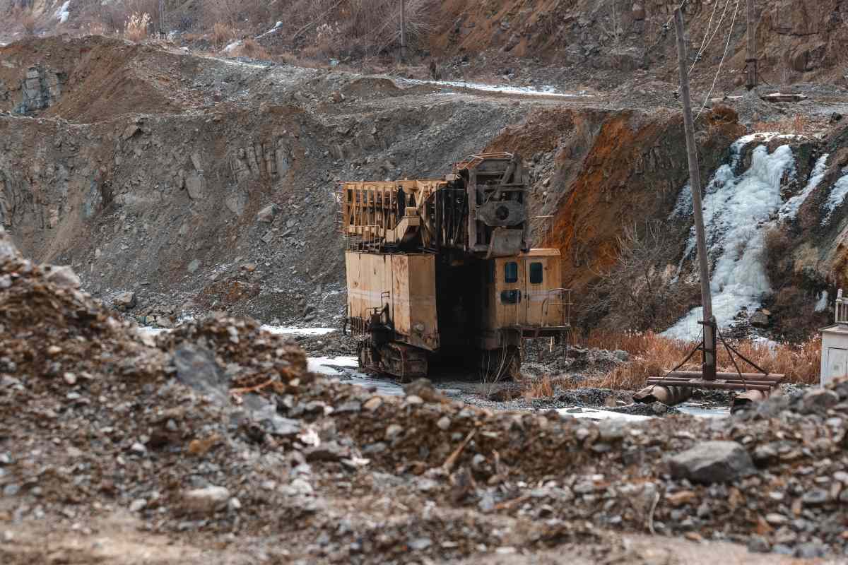 Zavalivskyi graphite quarry in Zavallia, Kirovohrad Oblast, Ukraine. (Photo by Arsen Dzodzaiev/Global Images Ukraine via Getty Images)