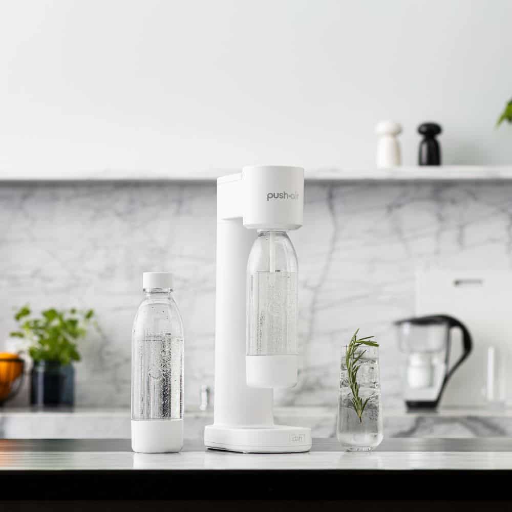 Alternative view of Машина за газирана вода Dafi Push Air, бяла + 2 броя сироп за разреждане