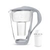 Стъклена филтрираща кана Dafi Crystal LED 2 л. classic, с филтър, стоманен цвят dafiwater.bg