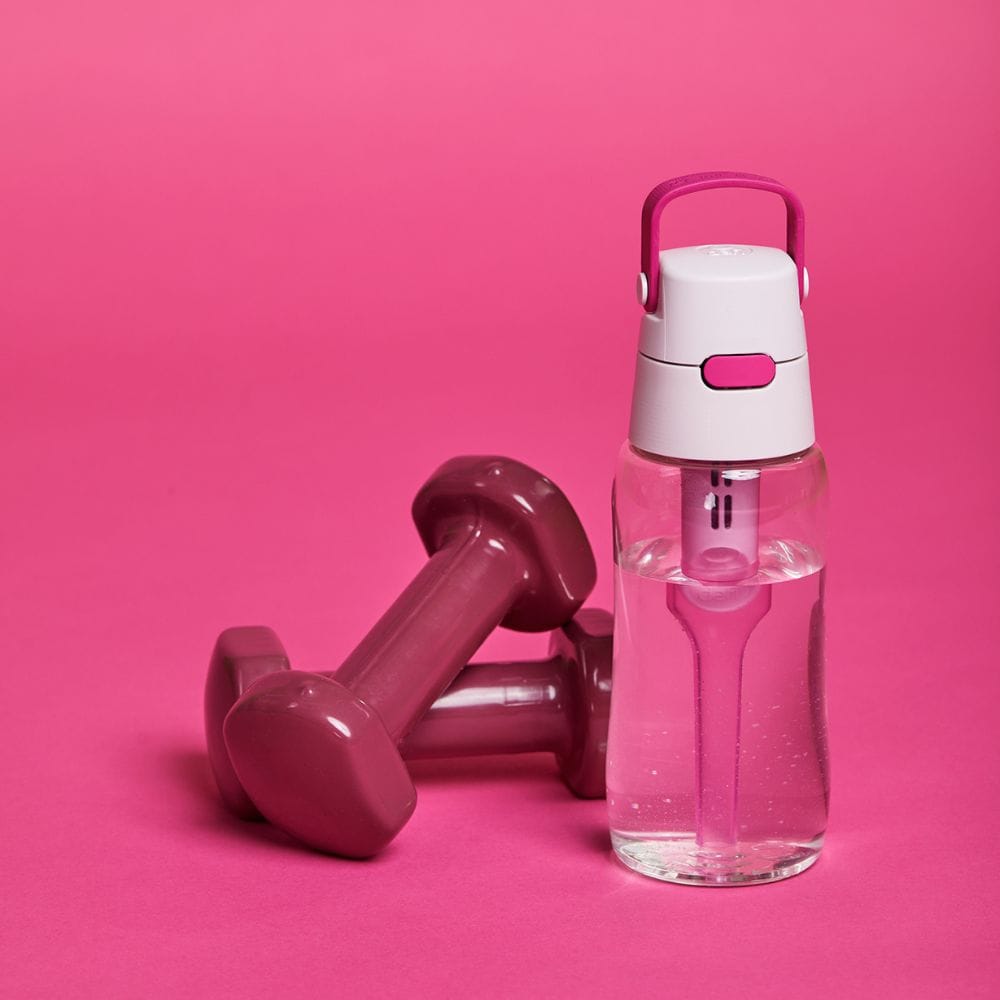 Alternative view of Филтрираща бутилка Dafi SOLID, фламинго розова, 0,5 l