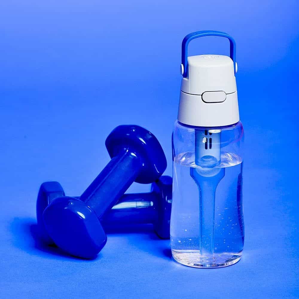 Alternative view of Филтрираща бутилка Dafi SOLID, синя, 0,5 l