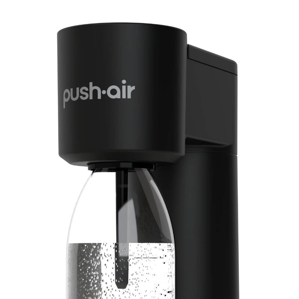 Черна Машина за газиране на вода Dafi Push Air