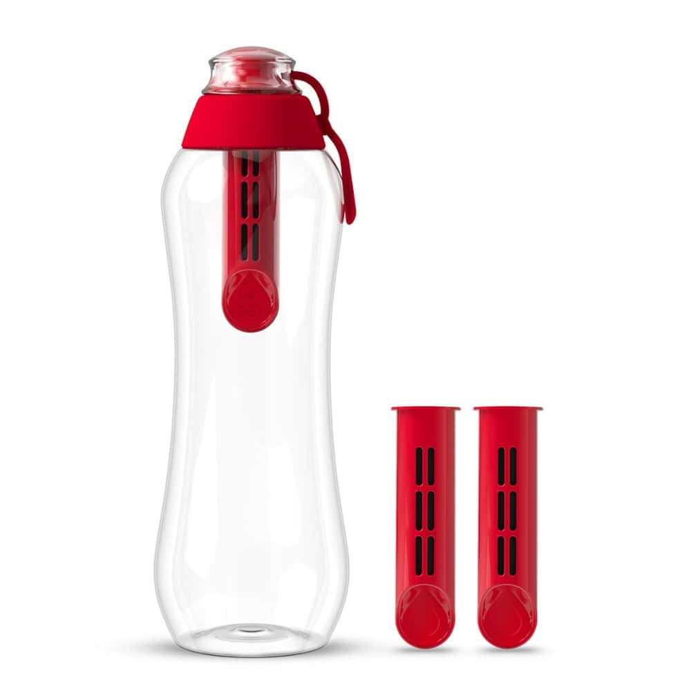 Филтрираща бутилка Dafi SOFT, червена, 0,5 l + 3 филтъра