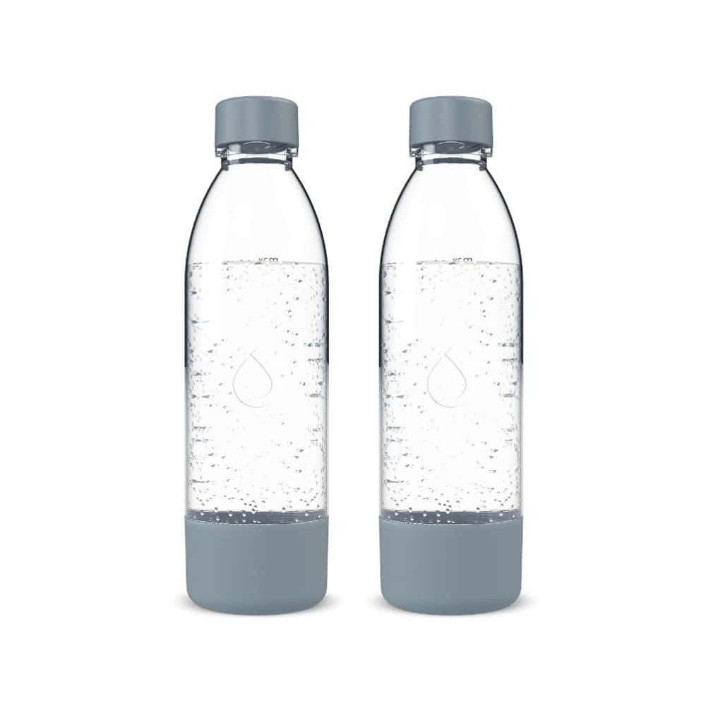 Бутилки за машина за газирана вода Dafi Push Air, 2бр. сиви