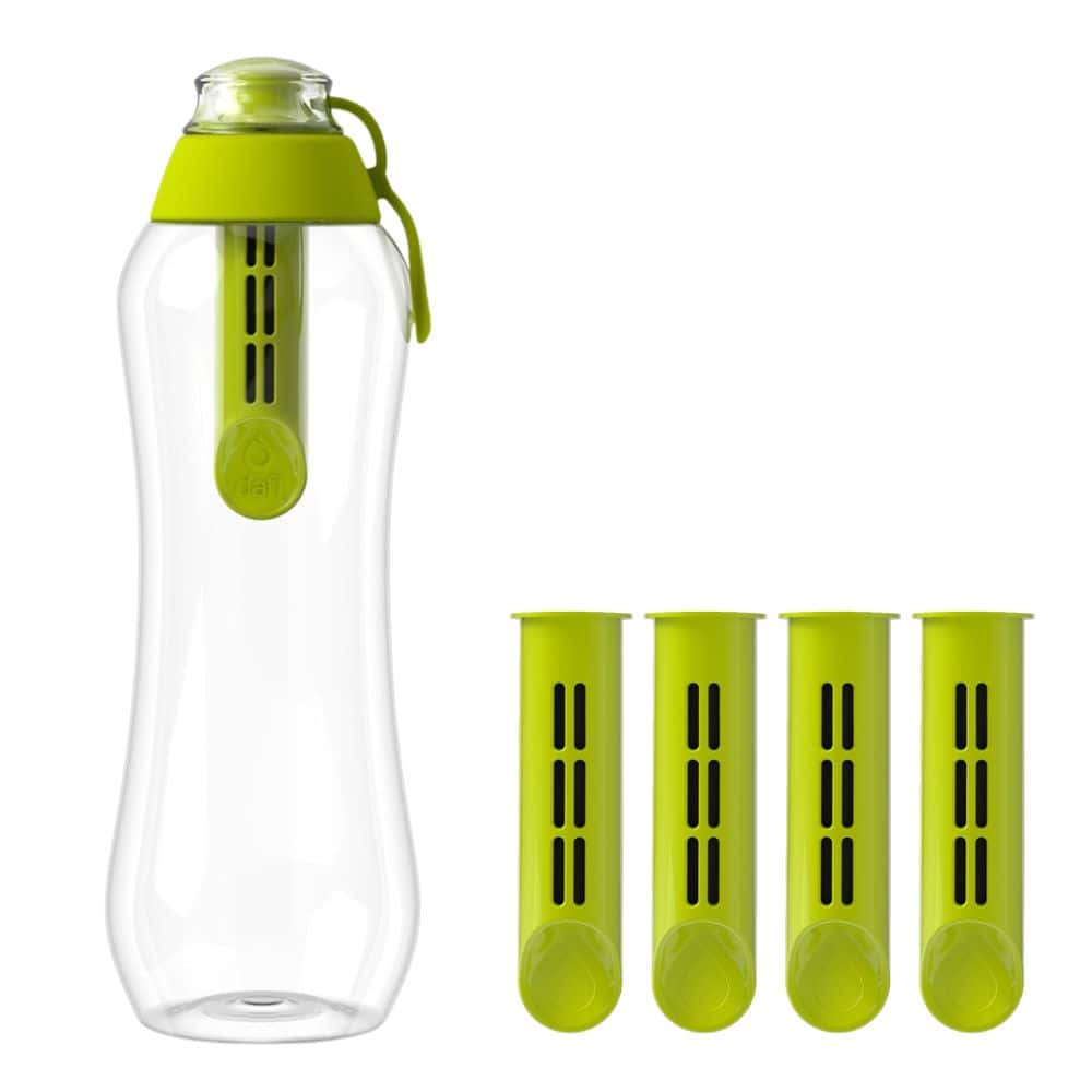 Филтрираща бутилка Dafi SOFT, зелена, 0,5 l + 5 филтъра