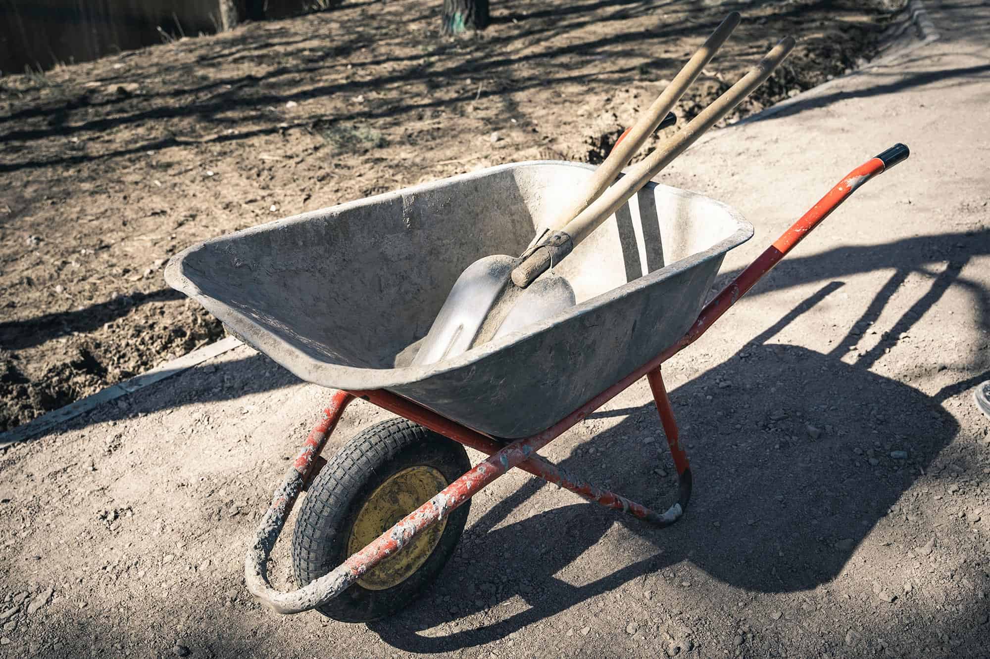 kruiwagen voor grondwerken