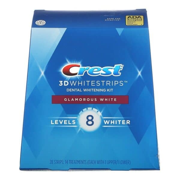 קרסט הלבנת שיניים ביתית 28 פסים Crest whitestrips Glamorous White