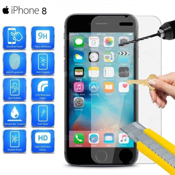 מגן מסך זכוכית עבור iphone 8 ב