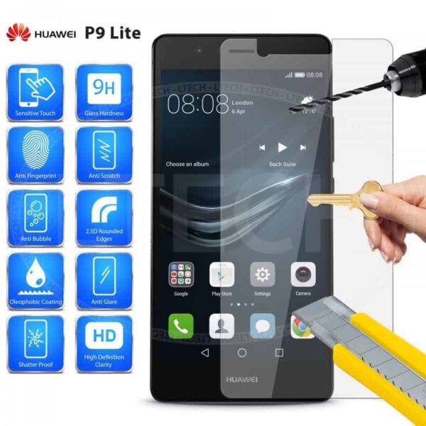 מגן מסך זכוכית עבור HUAWEI LITE P9 ב