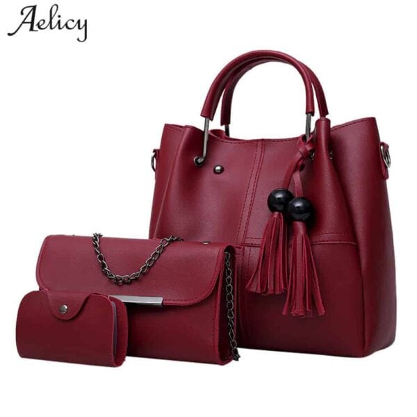 סט 3 תיקים במראה אלגנטי