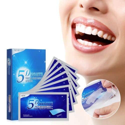 ערכת הלבנת השיניים 5D WHITE - ערכה לשבועיים (28 פסים)