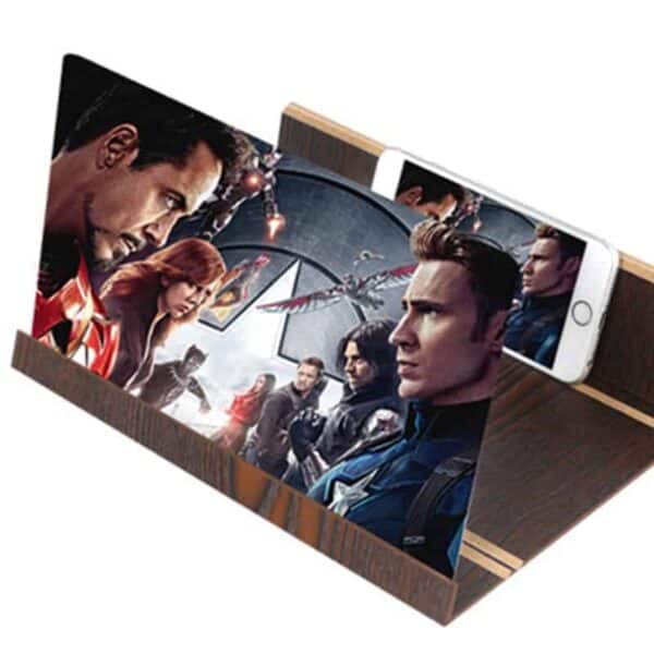 מעמד מגדיל מסך לסמארטפון - הופך כל סמארטפון למיני טלויזיה 12 אינץ'!