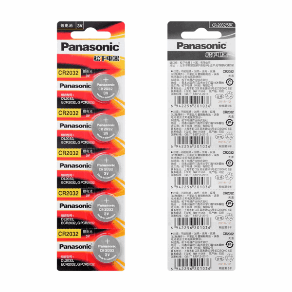 5 סוללות ליתיום CR2032 V3 פנסוניק PANASONIC