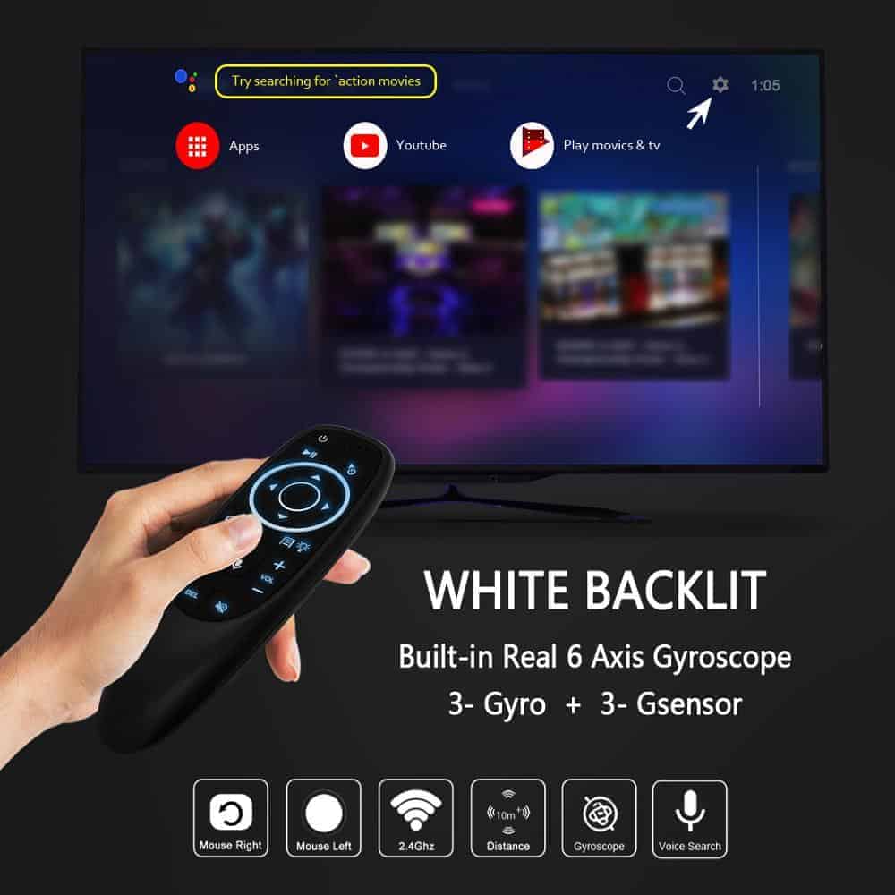 L8STAR G10 Air Mouse Voice Control with 2 4G USB Receiver Gyro Sensing Mini Wireless Smart 1