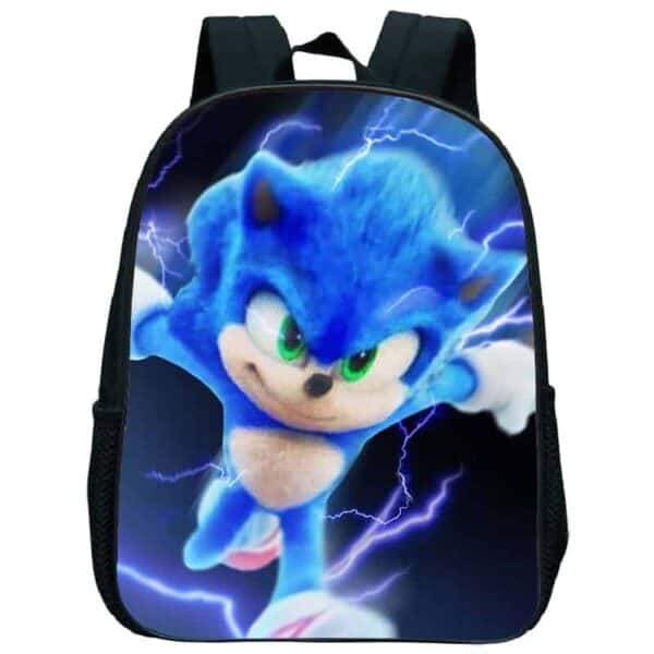 12 Inch Sonic Kindergarten School Backpack Child Baby Toddler bag Kids Sonic Backpack Back to School