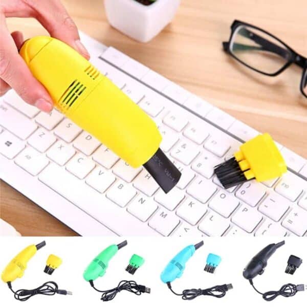 USB Vacuum Cleaner Mini Computer USB Keyboard Brush Computer Vacuum Cleaning Kit Tool Remove Dust Brush