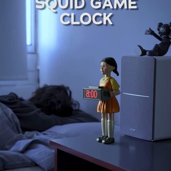 שעון מעורר בעיצוב הבובה של משחק הדיונון - עם אפשרות לשעון יורה חיצים!