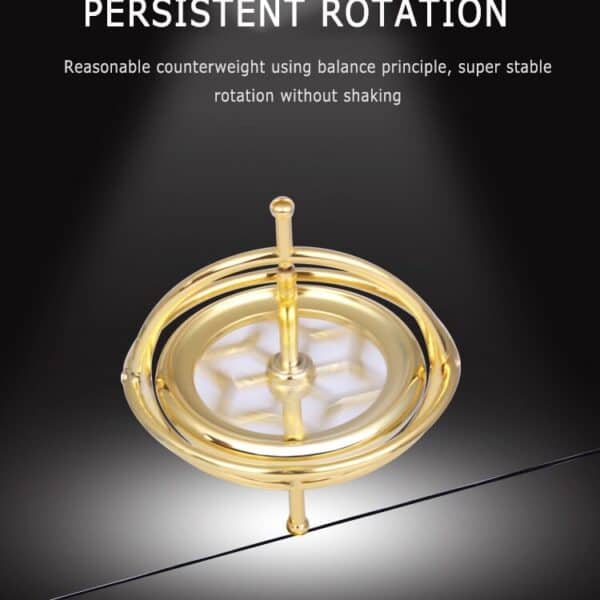 ג'ירוסקופ מתכת קלאסי - צעצוע חינוכי להבנת כח הכבידה!