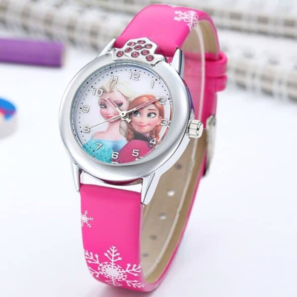 שעון יד אנלוגי לילדות בעיצוב של FROZEN פרוזן עם אנה ואלסה!