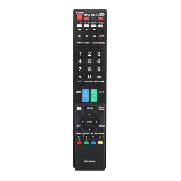 שלט אוניברסלי לטלויזיה SHARP LCD, LED,PLAZMA שארפ דגם GB005WJSA