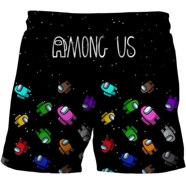 מכנסיים קצרים בהדפסים של אמונג אס Among Us!