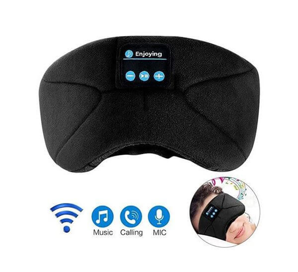 כיסוי עיניים עם אוזניות בלוטוס