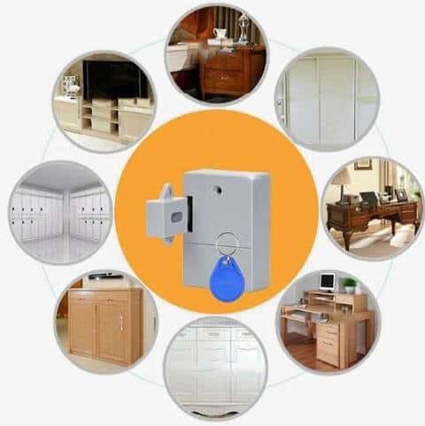 מכשיר נעילה נסתרת ע”י חיישן