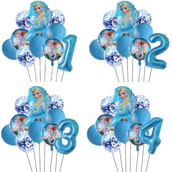 חגיגת יום הולדת עם סט 10 בלונים של אנה ואלזה פרוזן דיסני!