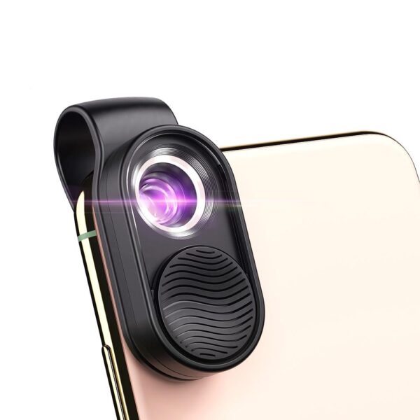 עדשת מיקרוסקופ לסמארטפון 100X עם תאורת LED