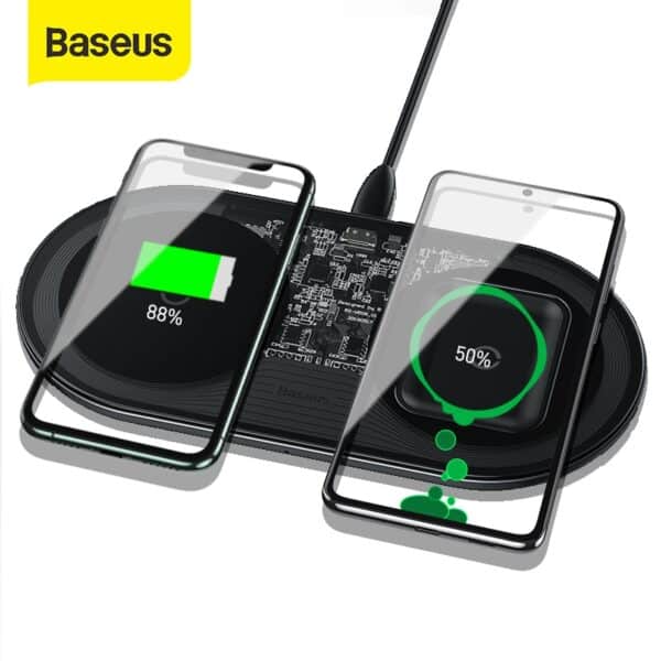 משטח טעינה אלחוטי כפול BASEUS