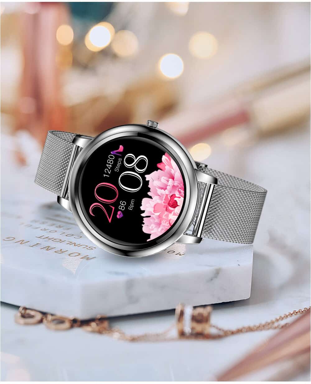 ⁦שעון חכם לאישה 'Elegance' – כולל עברית⁩ – תמונה ⁦5⁩