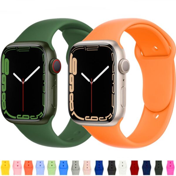 רצועת סיליקון לשעון חכם אפל ווטש Apple Watch – מגוון צבעים לבחירה!