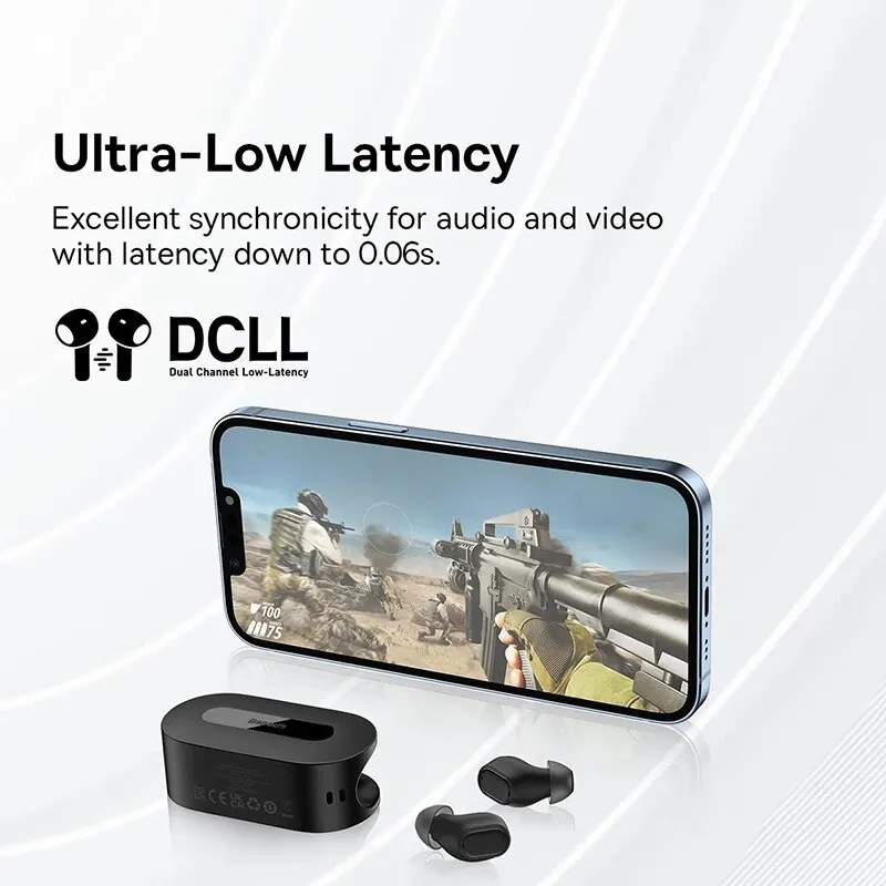 ⁦אוזניות אלחוטיות מעולות מבית Baseus דגם EZ10⁩ – תמונה ⁦5⁩