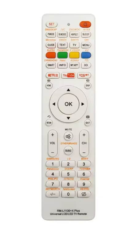 שלט אונברסלי רחוק לטלוויזיות LCD LED GENERAL