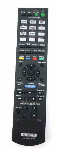 ⁦שלט אוניברסלי מקלט סוני SONY דגם: RM-AAU116⁩ – תמונה ⁦2⁩
