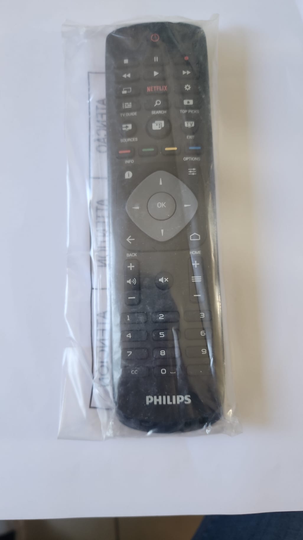 שלט PHILIPS פיליפס מקורי עם כפתור NETFLIX!