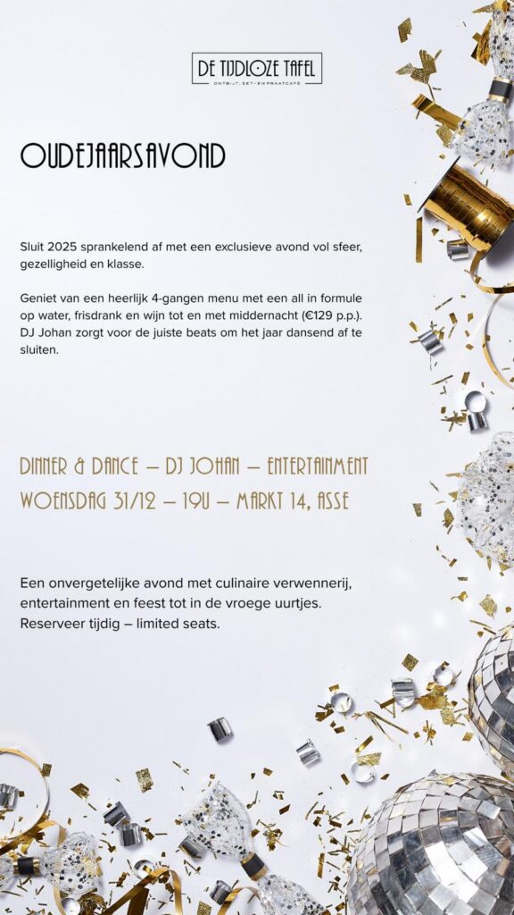 Oudejaar bij De Tijdloze Tafel