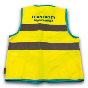 Diggerland Construction Vest Yellow with Blue Trim