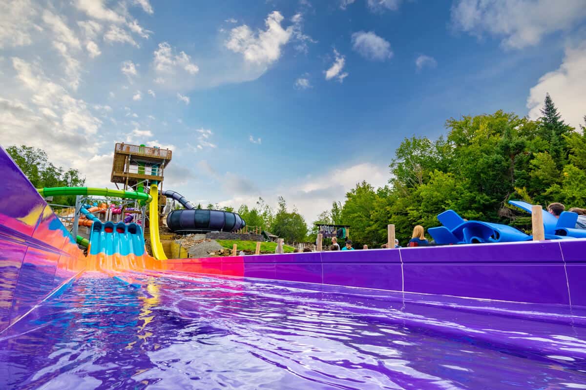 Enchanted Forest Water Safari New York's largest water theme park showcases a new slide