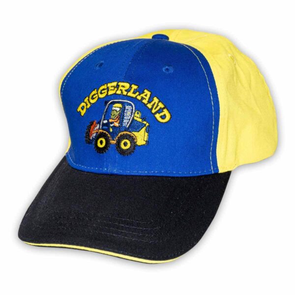 opt diggerland blue yellow ball cap front