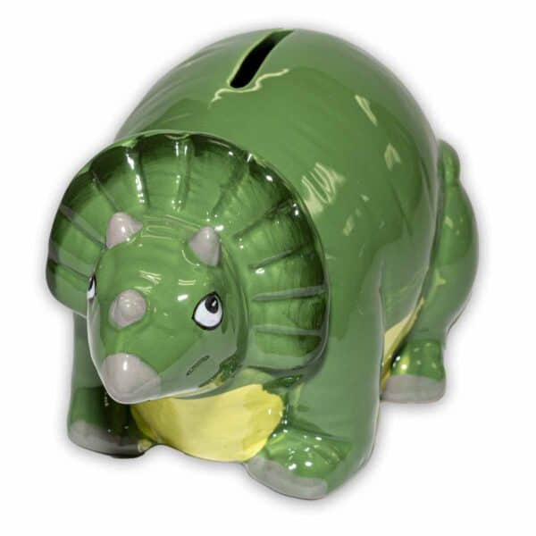 opt diggerland green dinosaur coin bank